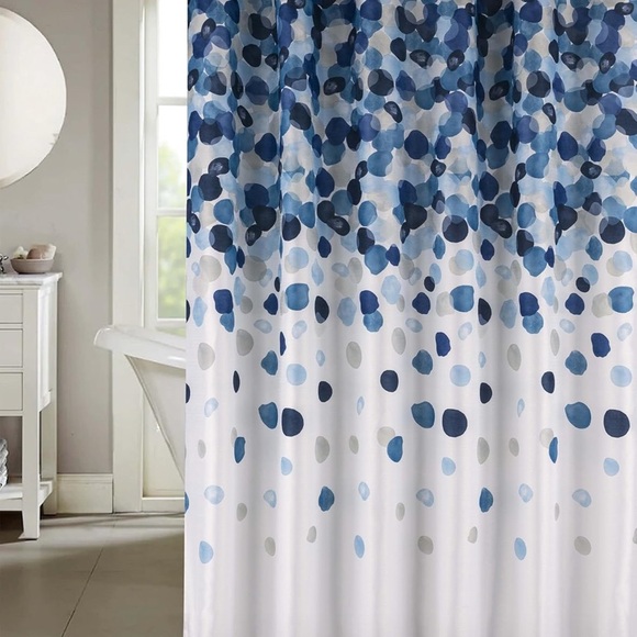 Blue Ombre Shower Curtain - Picture 1 of 4